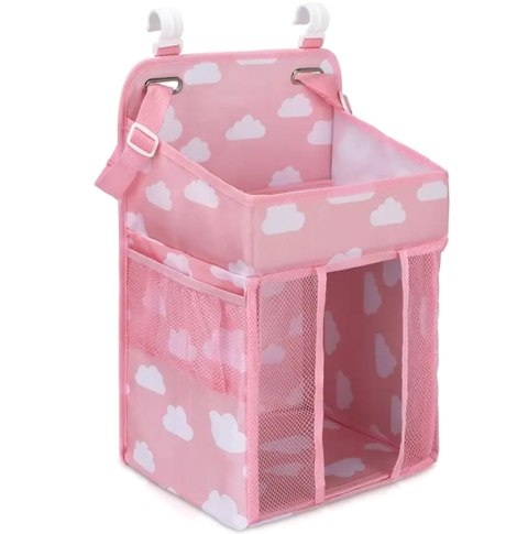 AG637C Organizer do łóżeczka różowy