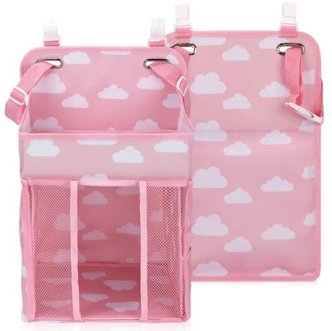 AG637C Organizer do łóżeczka różowy