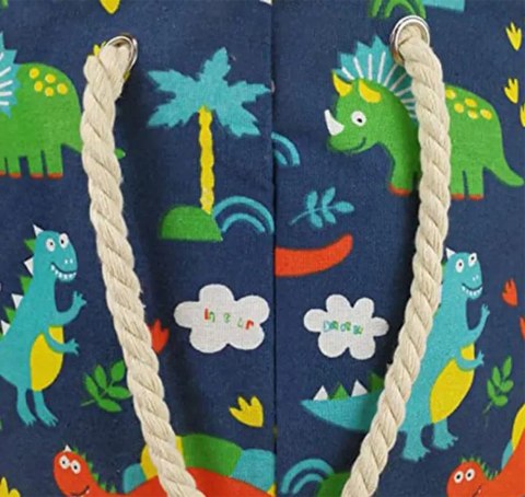 AG327D Pojemnik kosz na zabawki niebieski