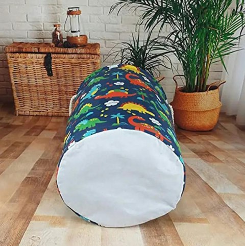 AG327D Pojemnik kosz na zabawki niebieski