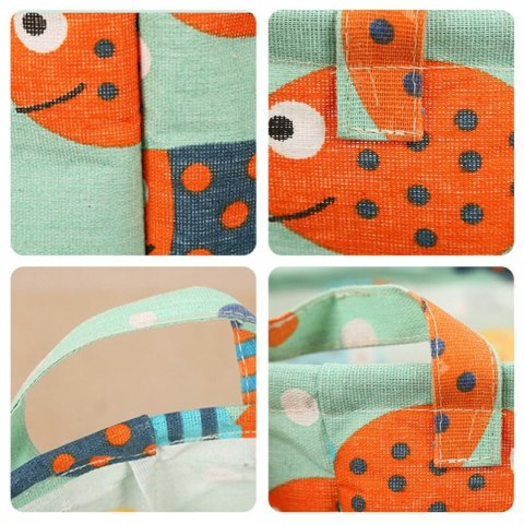 AG327E Pojemnik kosz na zabawki zielony