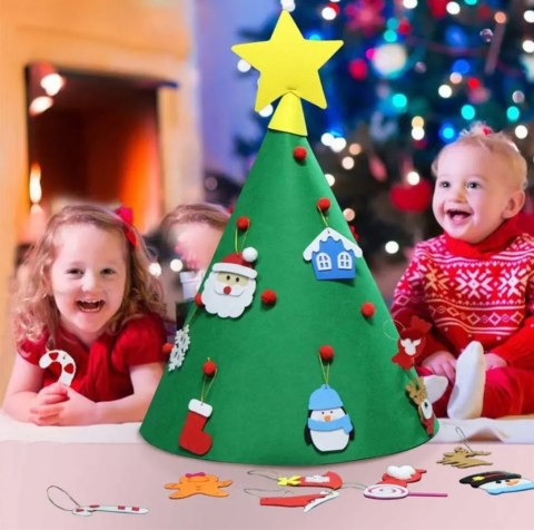 DA63 Filcowa choinka 50x70 diy