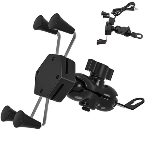 AP14C Motocyklowy uchwyt na telefon usb