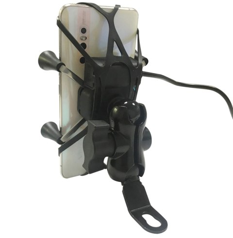AP14C Motocyklowy uchwyt na telefon usb