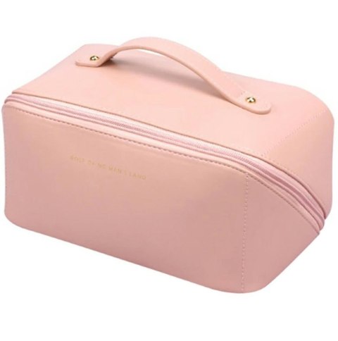 BQ71A Rozkładana kosmetyczka organizer różowa