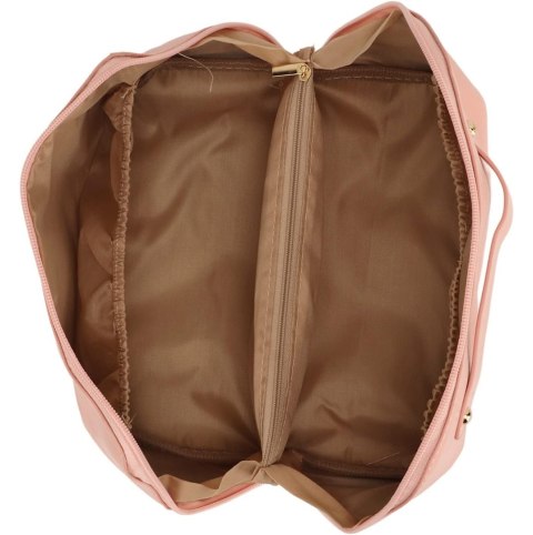 BQ71A Rozkładana kosmetyczka organizer różowa