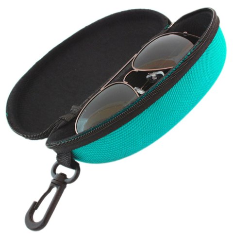 AG177J Twarde etui na okulary jasno-niebieskie