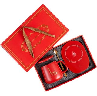 DA27C Ele. podgrzewacz do kubka czerwony + kubek