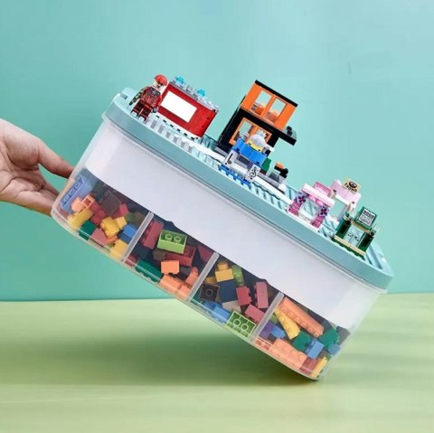 DA326A Pudełko pojemnik na klocki 2 warstwy