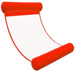 DA164A Dmuchany materac leżak do wody czerwony