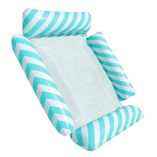 DA390 Materac dmuchany leżak do wody niebieski