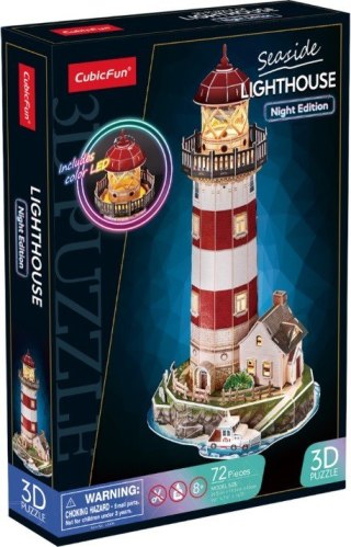 Puzzle 3d 72 elementy latarnia wersja nocna