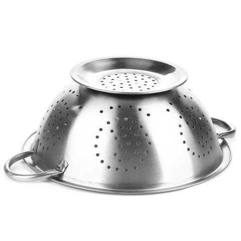 Cedzak Kuchenny Stalowy ORION 24 cm Miska z Uchwytami na Makaron i Warzywa