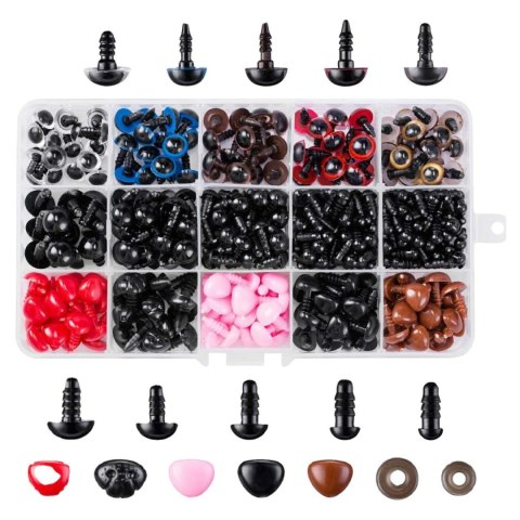 DA503 Bezpieczne oczy noski do maskotek 752szt