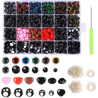 DA503A Bezpieczne oczy noski do maskotek 1060szt