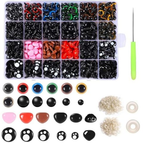 DA503A Bezpieczne oczy noski do maskotek 1060szt