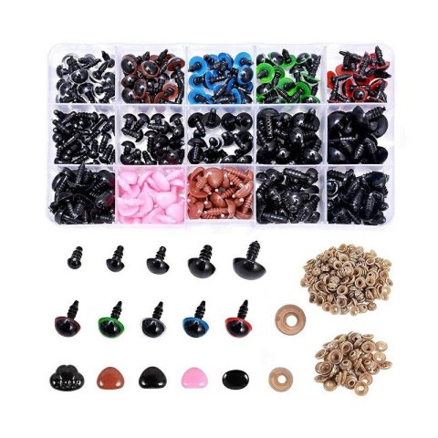 DA503B Bezpieczne oczy noski do maskotek 560szt