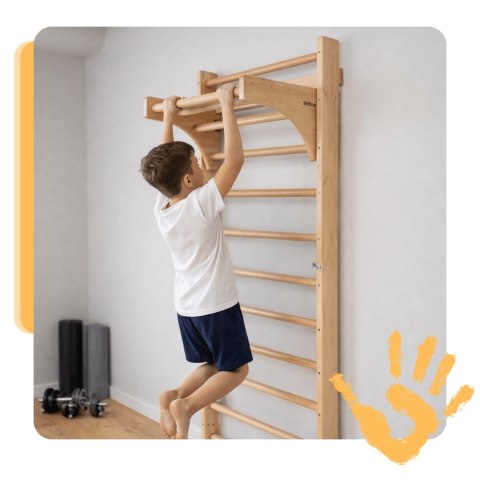 Drabinka gimnastyczna 220 cm + drążek