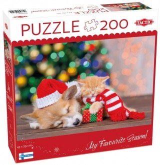 Puzzle 200 elementów pazurki i prezenty