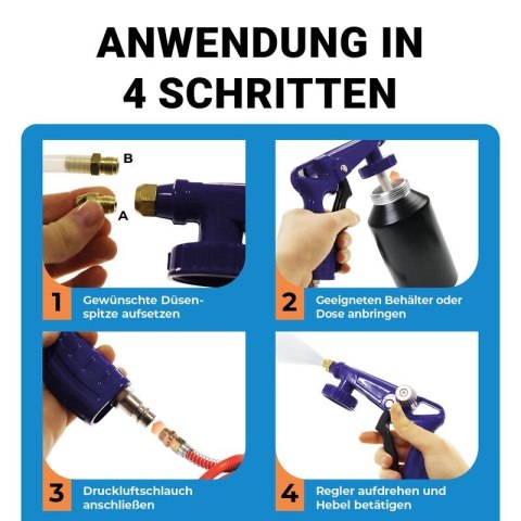 Pneumatyczny pistolet do konserwacji podwozia BITUXX