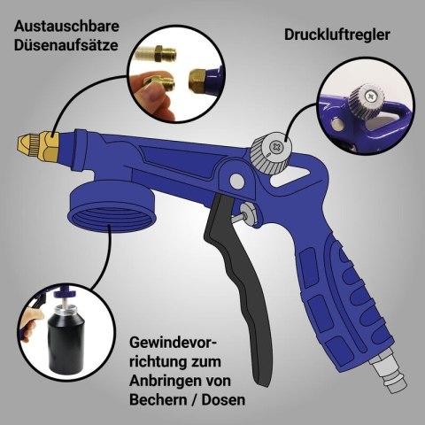 Pneumatyczny pistolet do konserwacji podwozia BITUXX