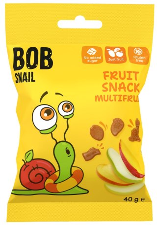 ŻELKI WIELOOWOCOWE BEZ ŻELATYNY BEZGLUTENOWE 40 g - BOB SNAIL