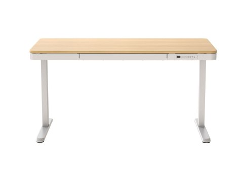 Activejet Biurko z elektryczną regulacją wysokości ET119W-C biały/dąb. Wymiar blatu 140 x 70 cm.