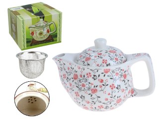 Czajnik ceramiczny z zaparzaczem