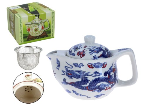 Czajnik ceramiczny z zaparzaczem