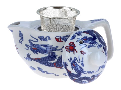 Czajnik ceramiczny z zaparzaczem