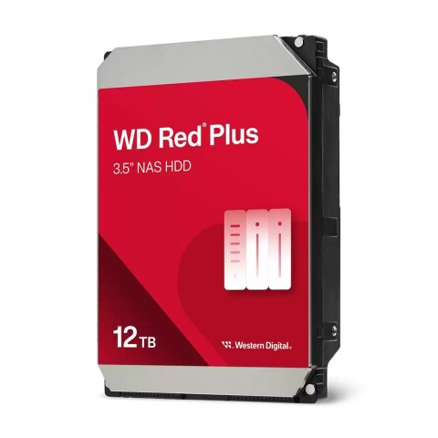 Dysk HDD WD Red Plus WD120EFGX (12 TB ; 3.5"; 512 MB; 7200 obr/min)