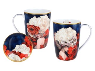 Kubek z sitkiem i przykrywką - L. Lozano, Lady`s Floral Symphony (CARMANI)