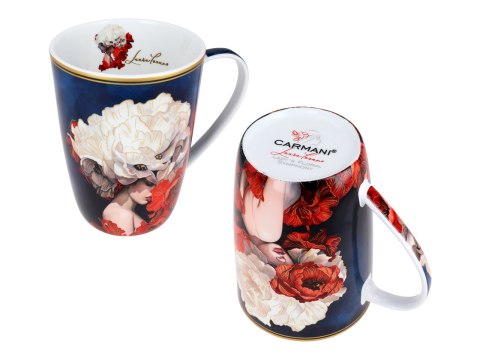 Kubek z sitkiem i przykrywką - L. Lozano, Lady`s Floral Symphony (CARMANI)