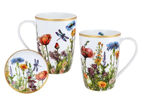 Kubek z sitkiem i przykrywką - L. Lozano, Łąka kwietna (CARMANI)