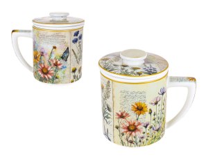 Kubek z zaparzaczem i przykrywką - L. Lozano, Herbal Harmony (CARMANI)