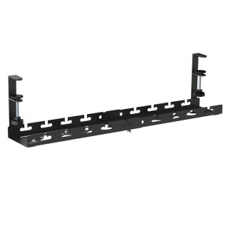 Organizer podbiurkowy na kable Maclean, max. obciążenie 5kg, max. 728mm, czarny, MC-103 B