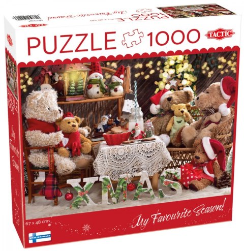 Puzzle 1000 elementów rodzina pluszowych misiów