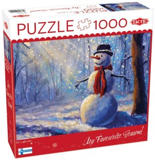 Puzzle 1000 elementów szczęśliwy bałwan