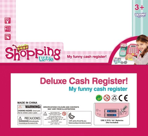 WOOPIE Kasa Sklepowa z Półką i Akcesoriami Różowa