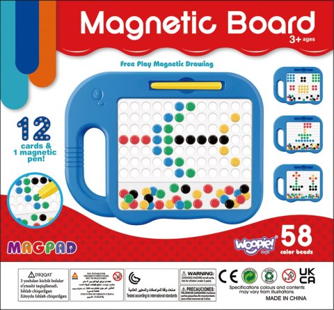 WOOPIE Tablica Magnetyczna dla Dzieci Montessori MagPad Słonik- Zestaw 6 szt.