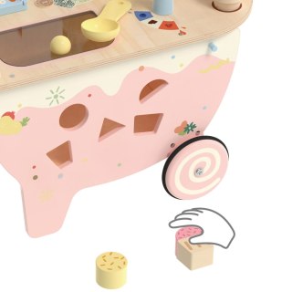 CLASSIC WORLD Drewniana Lodziarnia 3w1 Wózek 40 el.