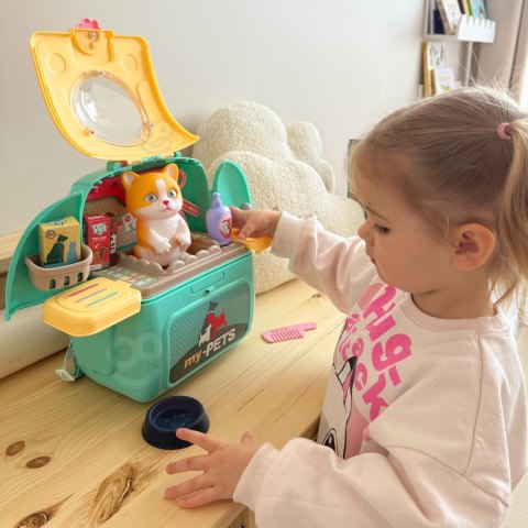 WOOPIE Kotek Przenośny Salon Piękności 2w1 w Plecaku Transporter