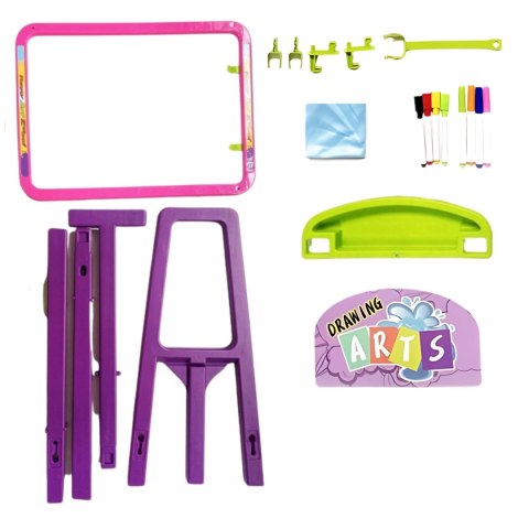 WOOPIE Tablica 3w1 Magnetyczna Suchościeralna Malowanie Światłem