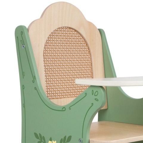 CLASSIC WORLD Drewniane Krzesełko Vintage do Karmienia dla Lalek