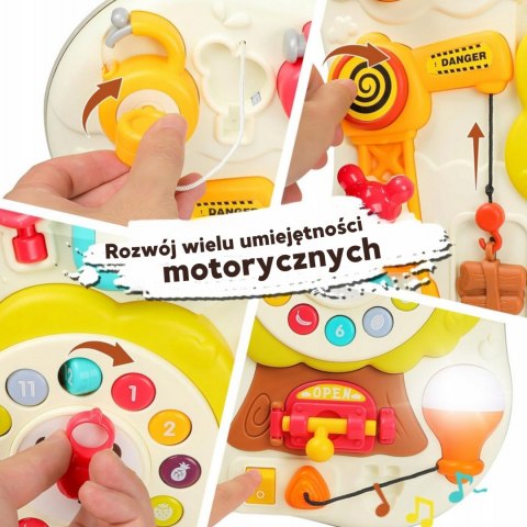 WOOPIE Tablica Montessori Manipulacyjna Sensoryczna Interaktywna dla Malucha