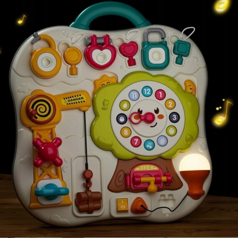 WOOPIE Tablica Montessori Manipulacyjna Sensoryczna Interaktywna dla Malucha