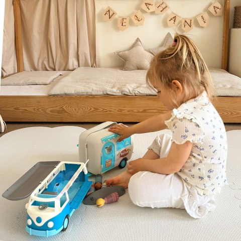 WOOPIE Kamper XL dla Lalek Zestaw Kempingowy z Przyczepką