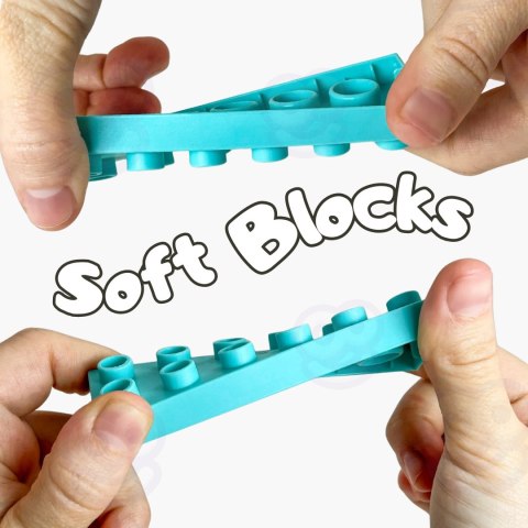 WOOPIE Klocki Soft Blocks Zestaw 99 Elementów w Pudełku