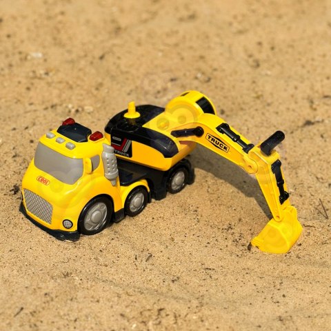 WOOPIE Koparka City Truck Efekty Dźwiękowe i Świetlne