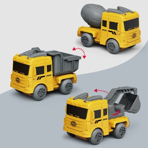 WOOPIE Tor Samochodowy XXL Kolejka Elektryczna Plac Budowy 174 el.